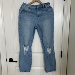 ROLLA'S Light Blue Distressed Boyfriend Jeans
